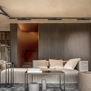 Plafoniera Per Binario Metallo Nero Acrilico Led 30W 3000K