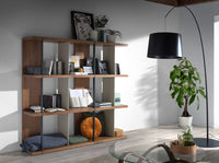 Lampada da terra regolabile in acciaio nero