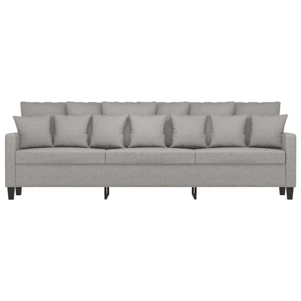 Divano a 3 Posti Grigio Chiaro 210 cm in Tessuto cod mxl 65570