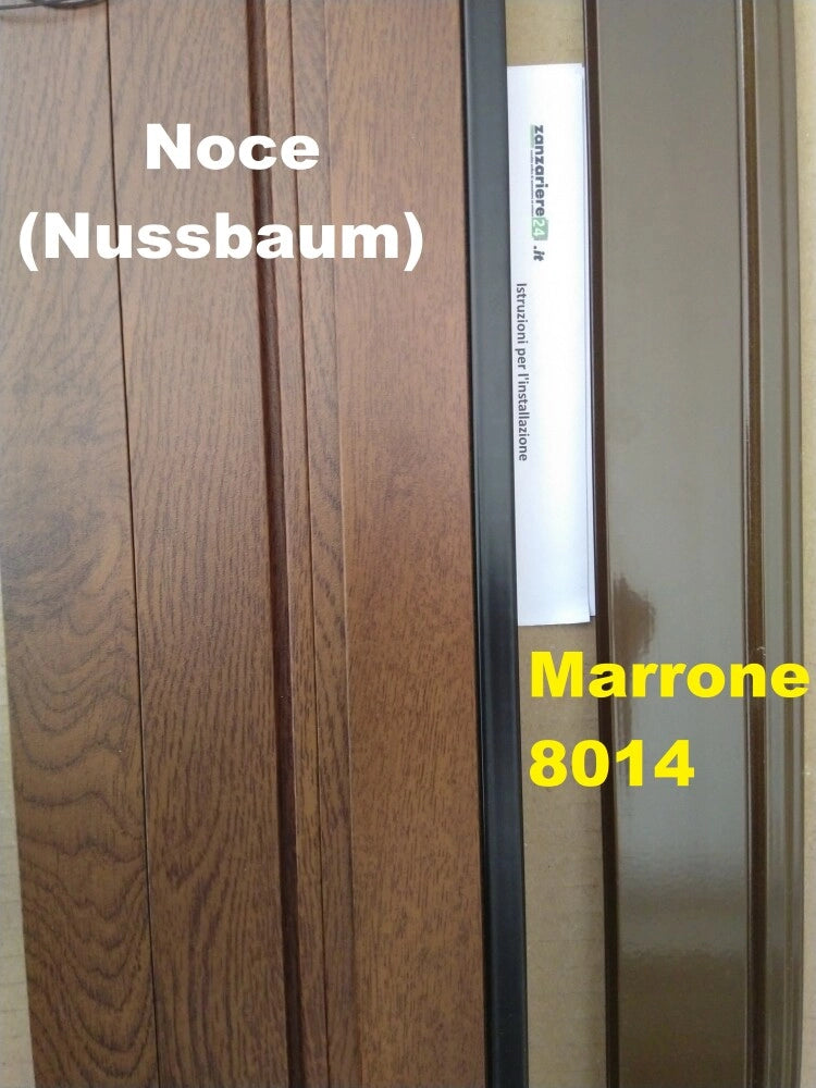 Zanzariera laterale Plisse in kit da taglio riducibile Misure L110cm x H235cm - Colore Bianco RAL 9010