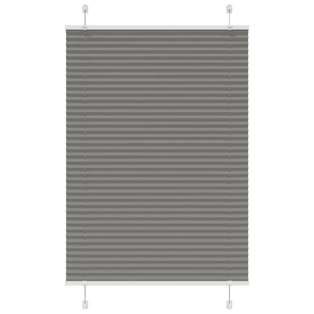 Tenda Plissettata Antracite 85x150 cm Larghezza Tessuto 84,4 cm