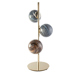 Lampada da tavolo in acciaio inox