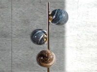 Lampada da tavolo in acciaio inox