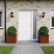Fioriera da giardino con LED 2 pz Ruggine 30 x 40 x 30 cm 8008083