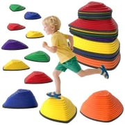 Set di 11 pietre di equilibrio, Design antiscivolo, per interni & esterni, impilabile, Colorato
