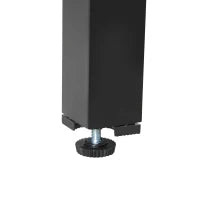 Set 7Pz Tavolo con Sedie da Giardino Pieghevoli e Regolabili in Texteline, Nero