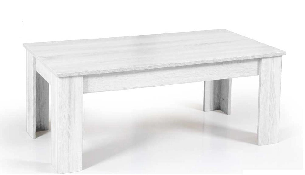 GAIA TAVOLINO DA CAFFÈ 100 X 50 X 40 CM IN COLORE BIANCO