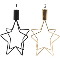 PORTACANDELE STELLA IN FERRO 2