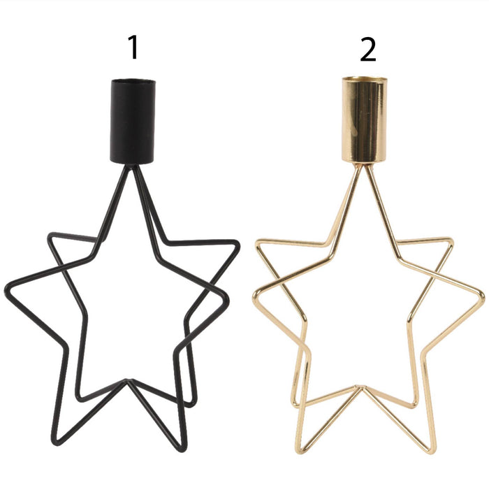 PORTACANDELE STELLA IN FERRO 2