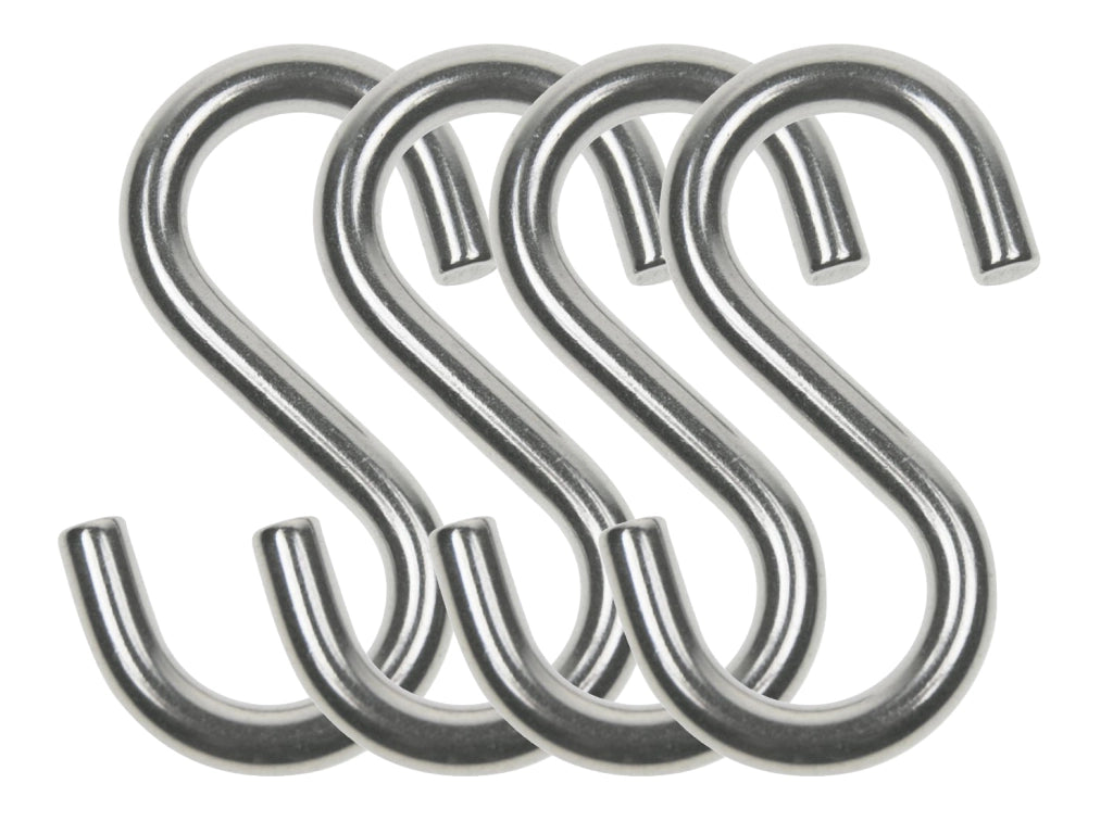 Set 4 Pz Ganci In Metallo A Forma Di "S"