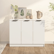 Credenza Bianca 90,5x30x70 cm in Legno Multistrato 811187