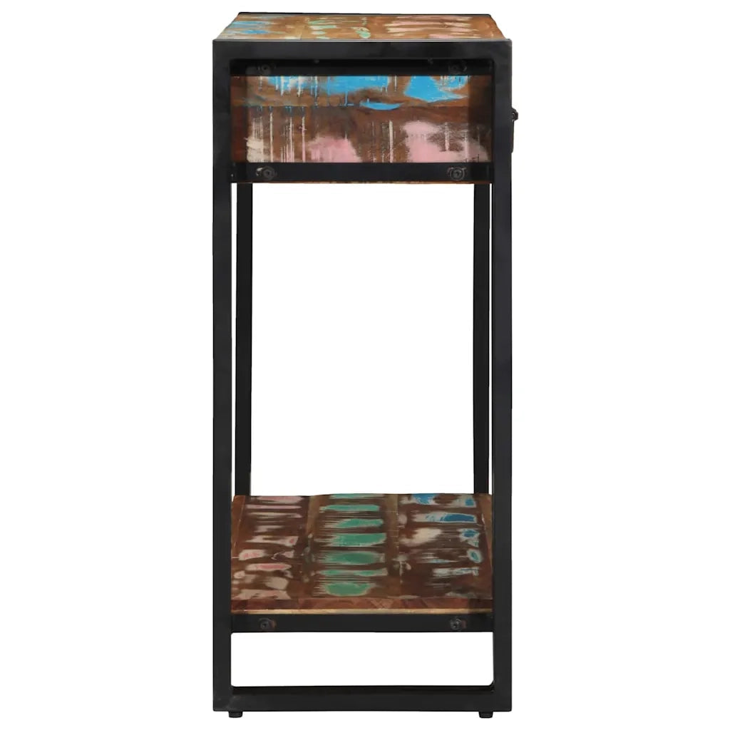 Tavolo Consolle | Tavolo d'Ingresso Multicolore Legno Recuperato Massello