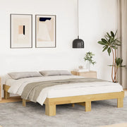 Struttura Letto Senza Materasso-Giroletto Senza Materasso 140x190 cm in Legno di Rovere 419656