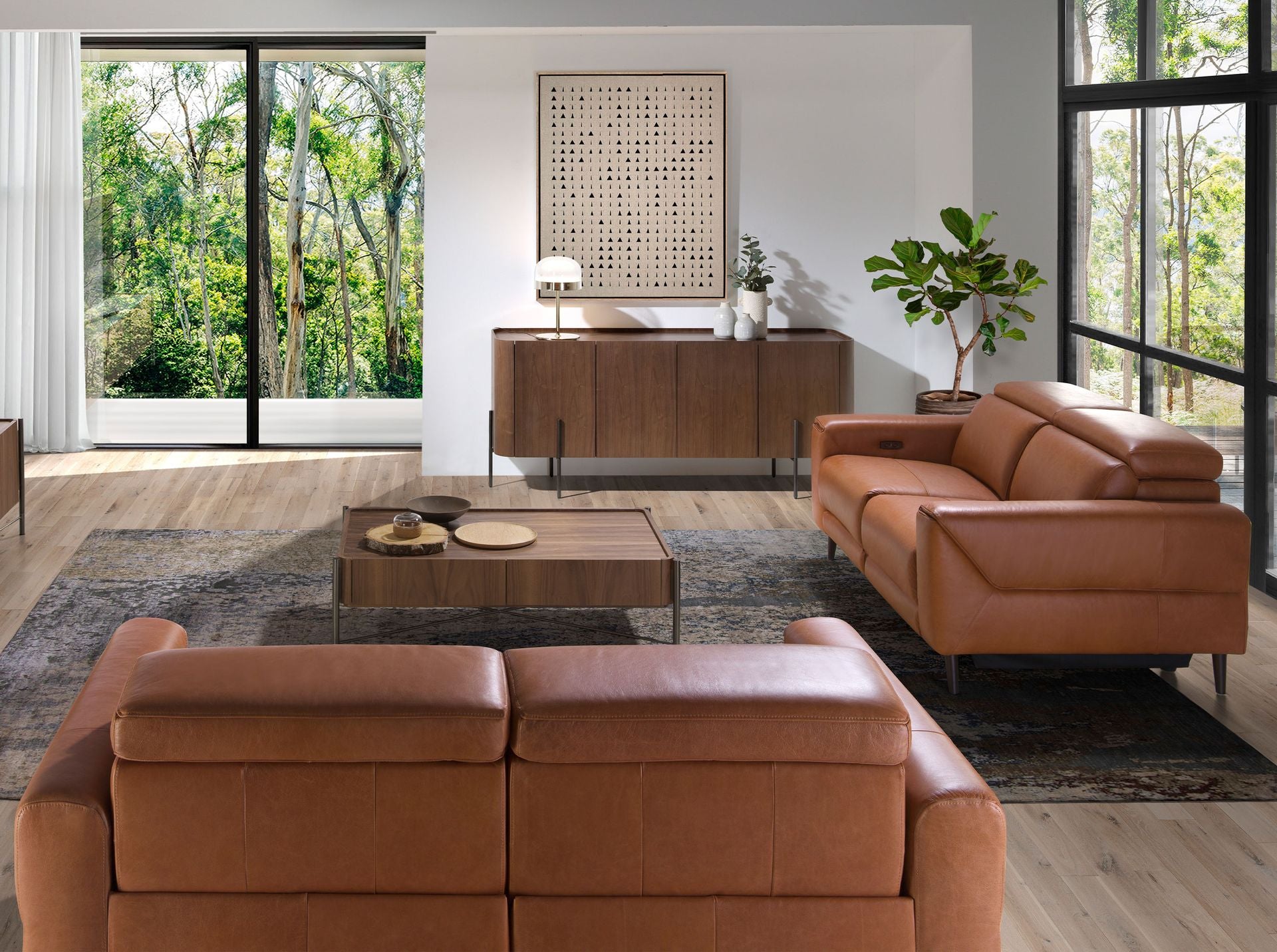 Lampada da tavolo in acciaio e vetro trasparente