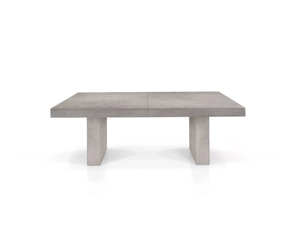 Tavolo nobilitato finitura beton l.180 p.100 h.76 (aperto 480cm ) (1637) - Mobili 2G