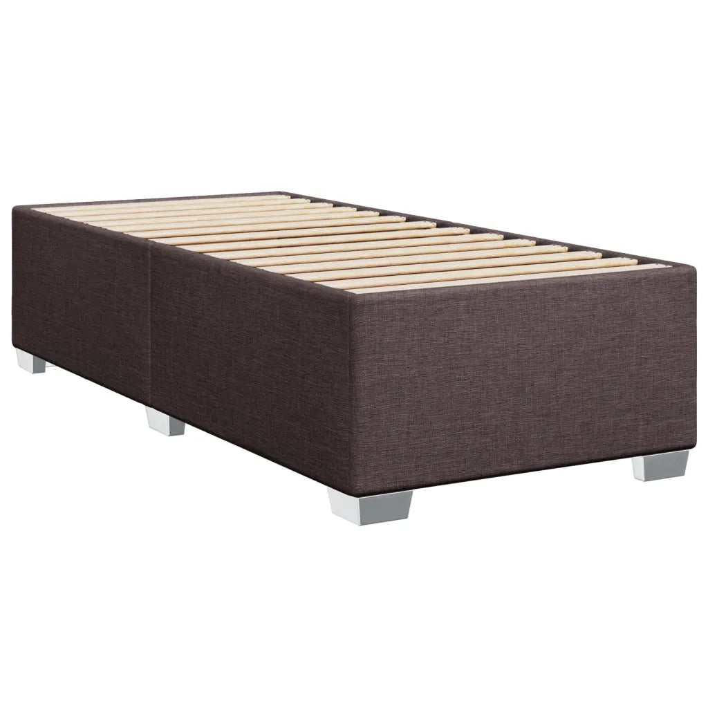 Giroletto senza Materasso-Struttura Letto Marrone Scuro 90x200 cm Tessuto 331278