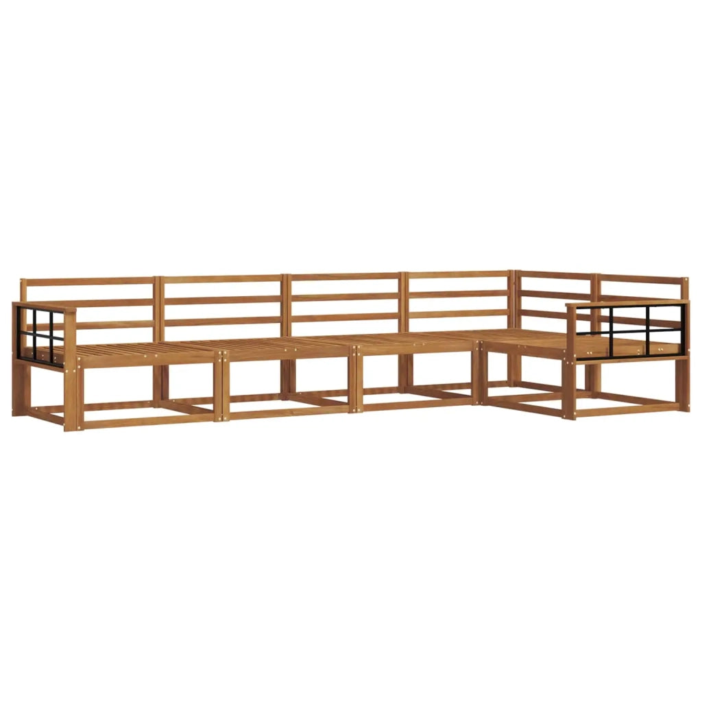 Set di divani da esterno 5 pcs Naturale