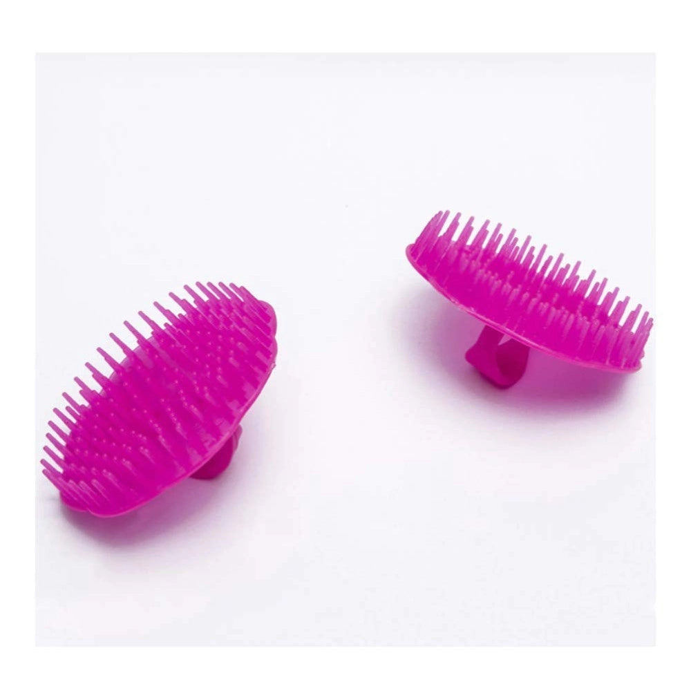 Trade Shop - Spazzola Shampoo Massaggiante In Silicone Morbido Per Capelli Pulizia Cuoio Capelluto -