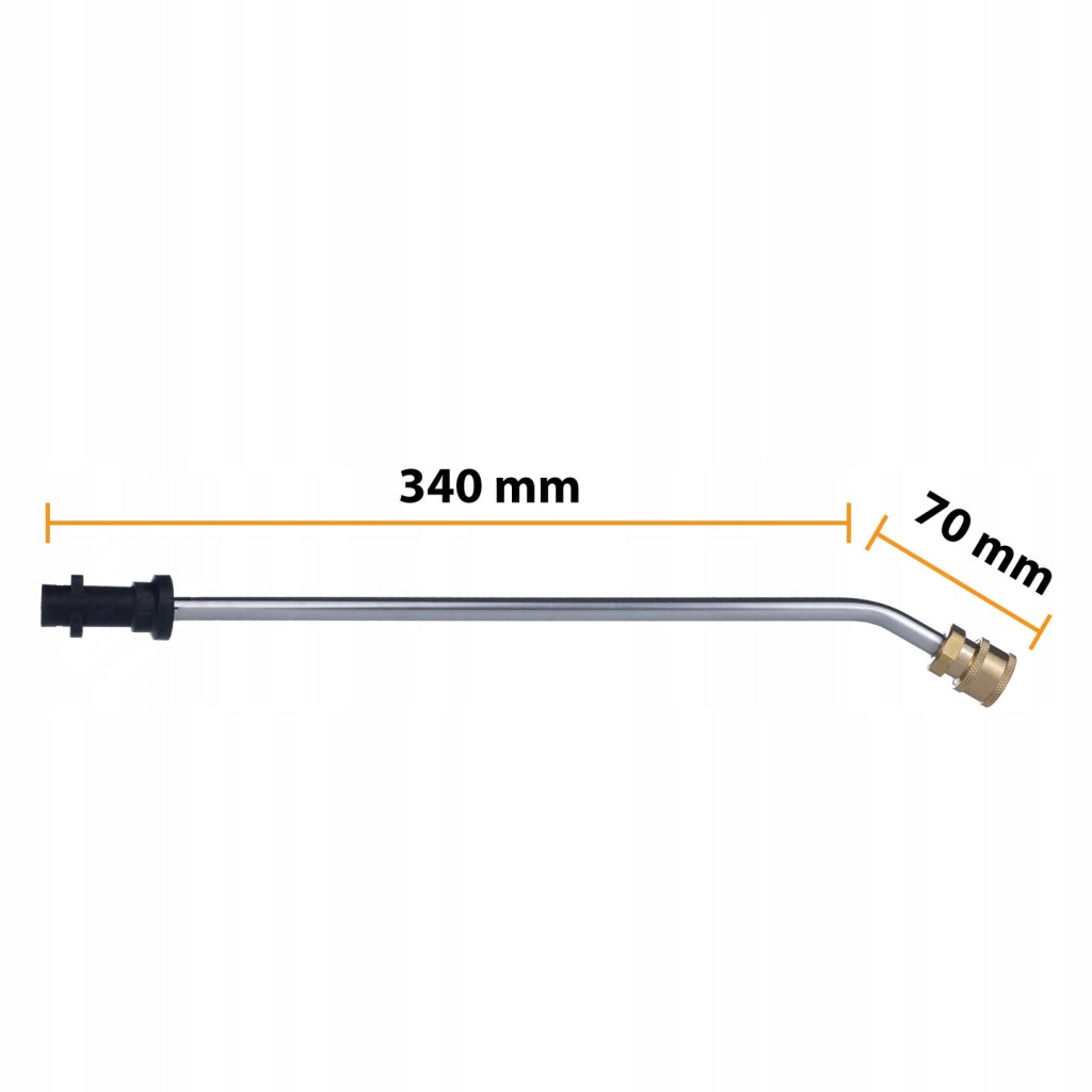 Lancia Alta Pressione 1/4" 34cm 30° compatibile con Idropulitrice Kärcher K2–K7 – Qualità e Durata, Max 250 Bar, 60°C