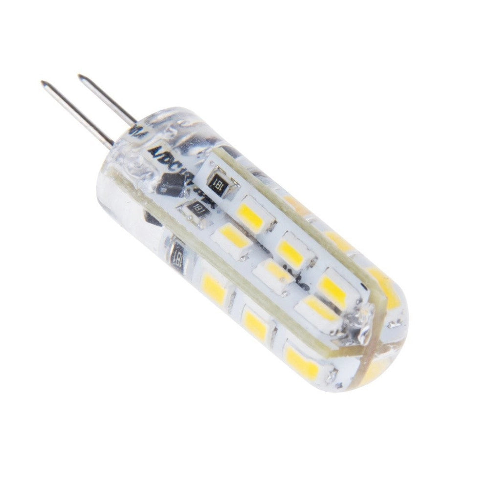 Trade Shop - 5pcs Pezzi Dc12v 3014 Smd G4 Lampadina A Led Luminosa 3w Bianco Caldo Freddo - -bianco Caldo      -