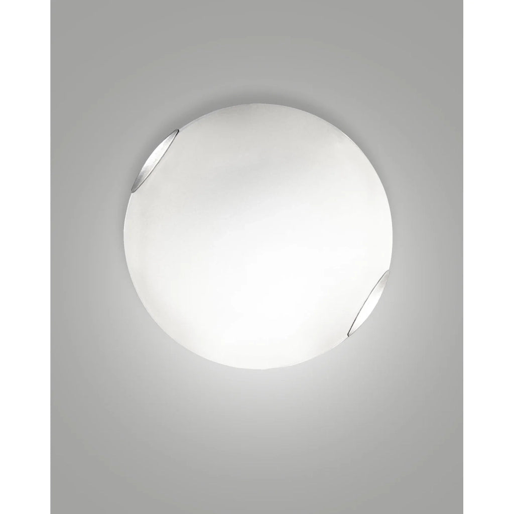 Plafoniera Fox D.40 Bianco Collezione FOX Due luci design moderno per interni