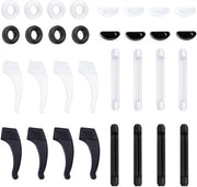 Accessori per occhiali - Pads antiscivolo - Pads per occhiali in silicone - Orecchini autoadesivi - Accessori per occhiali - 16 pezzi - Leggeri e comodi - Accessori per occhiali
