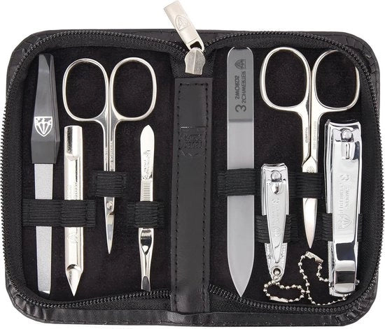 Set per manicure - Manicure set 8 delig con lima a vetro - 435