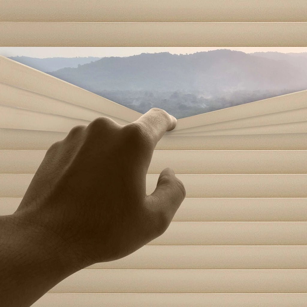 Tende Veneziane in Alluminio con Corda Tortora 75x160