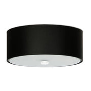Plafoniera soffitto rotonda nera Ø30 GRADUS 3xE27 Pure