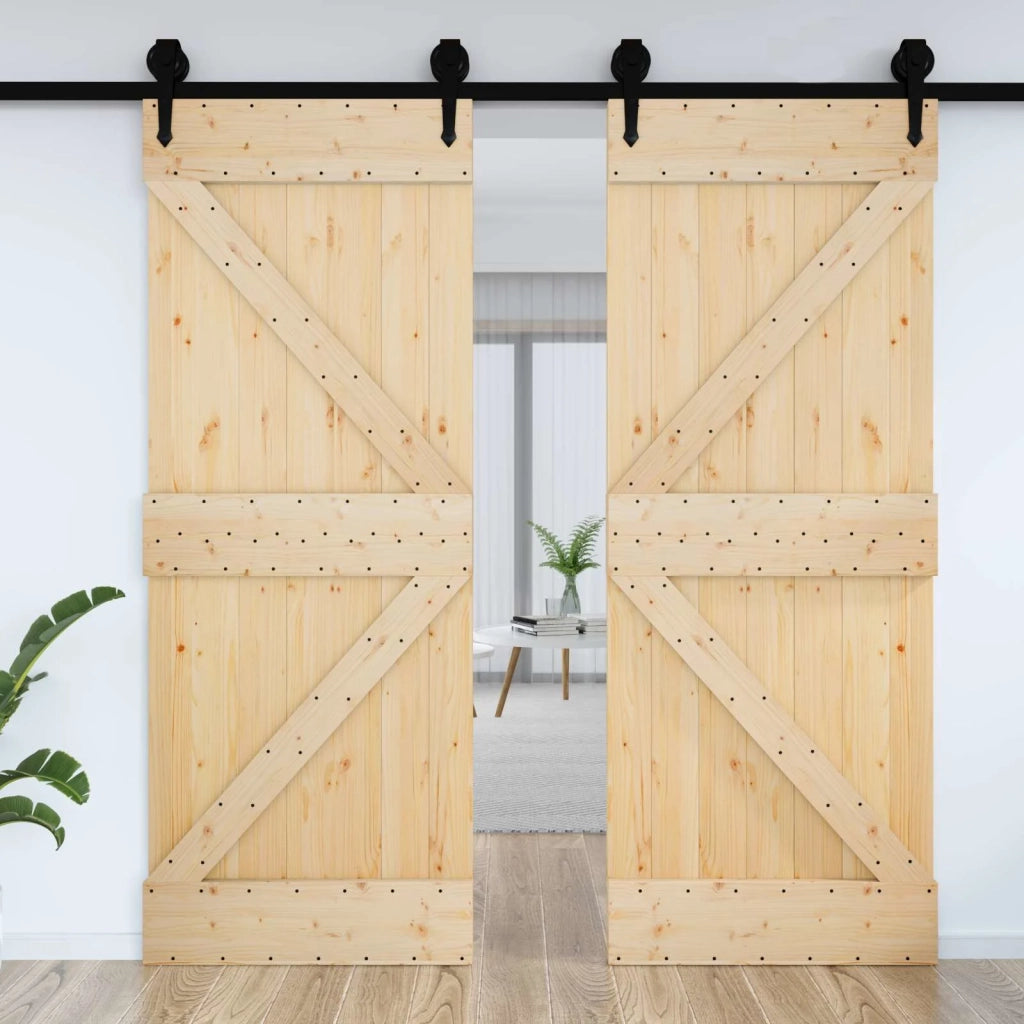 Porta NARVIK Naturale 85 x 210 cm Legno di pino solido 42047080