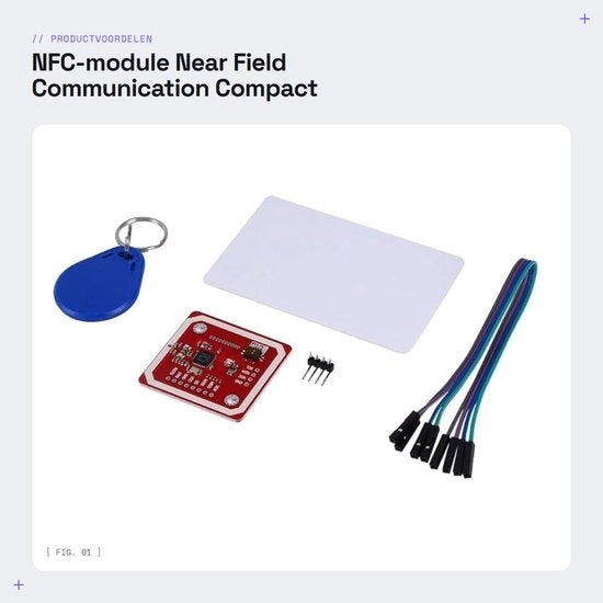 Modulo NFC - Formato compatto - Lettore NFC - Ideale per progetti - Adatto per appassionati di elettronica - Modello V3