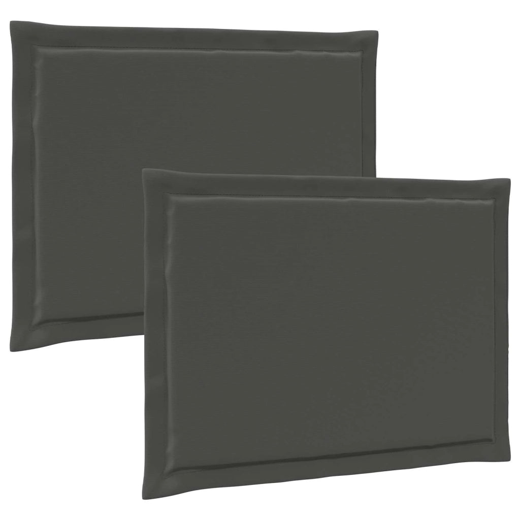 Cuscini per Seduta 2 pcs Antracite 47 x 36 x 2 cm Poliestere 899966