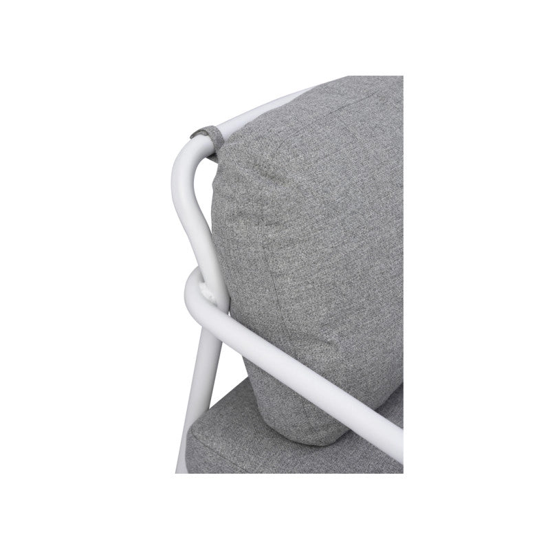 Salotto Almeria Alluminio Bianco Tavolino Gress Moia