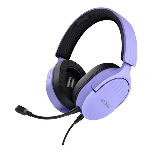 Trust gxt 489p fayzo auricolare cablato a padiglione gaming nero, viola - 25301
