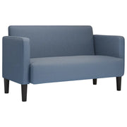 Divano | Divano da soggiorno | Sofa Divanetto Blu 109 cm Tessuto di Velluto a Coste