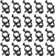 Hanger a cavo S a forma - 20 pezzi - Hanger a luna - Accessori per campeggio - Decorazione interna/esterna - Materiale ABS leggero - Set di hanger