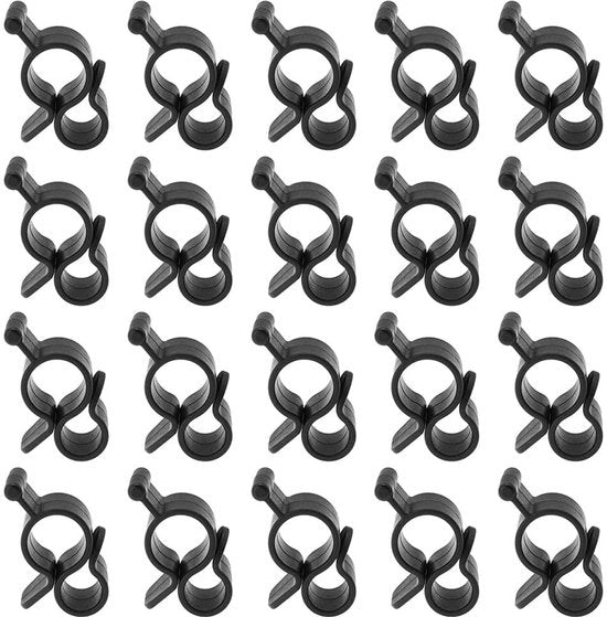 Hanger a cavo S a forma - 20 pezzi - Hanger a luna - Accessori per campeggio - Decorazione interna/esterna - Materiale ABS leggero - Set di hanger