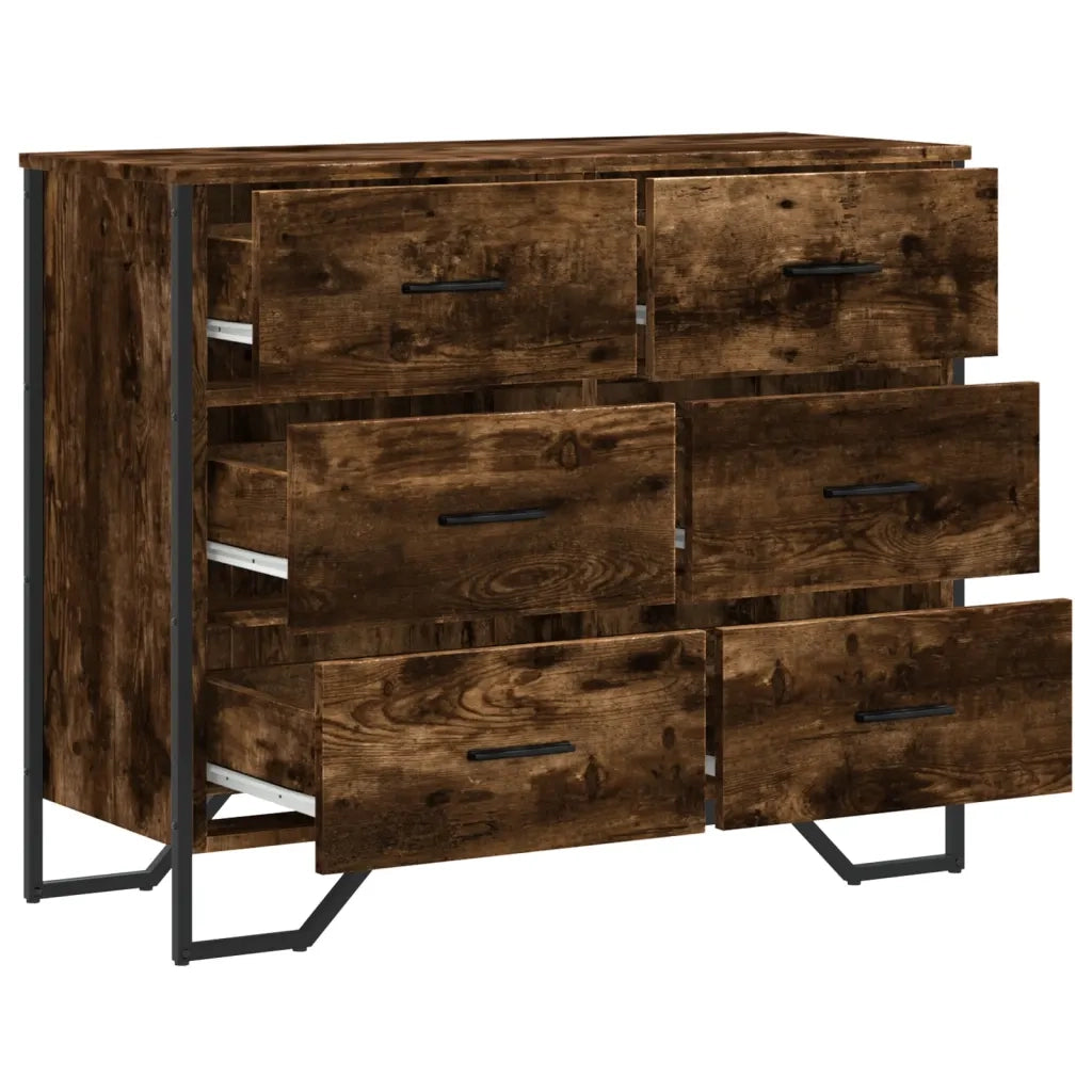 Cassettiera Rovere Sonoma 91x35,5x74,5 cm in Truciolato