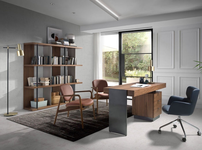 Lampada da terra in alluminio dorato e acciaio nero