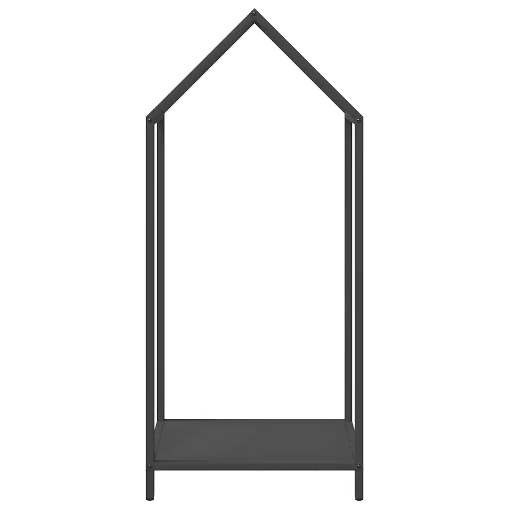 Rastrelliera per Legna da Ardere Nera 40x25x90 cm CFW2533073
