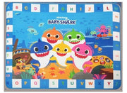BABY SHARK TAPPETONE CON ALFABETO, NUMERI E NOTE MUSICALI- DIMENSIONI 150X120CM