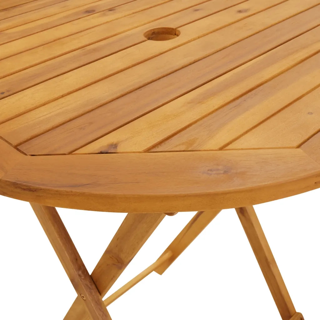 Set da Bistrot 3pz | Set Salotto da Giardino Bianco Crema in Tessuto e Legno Massello