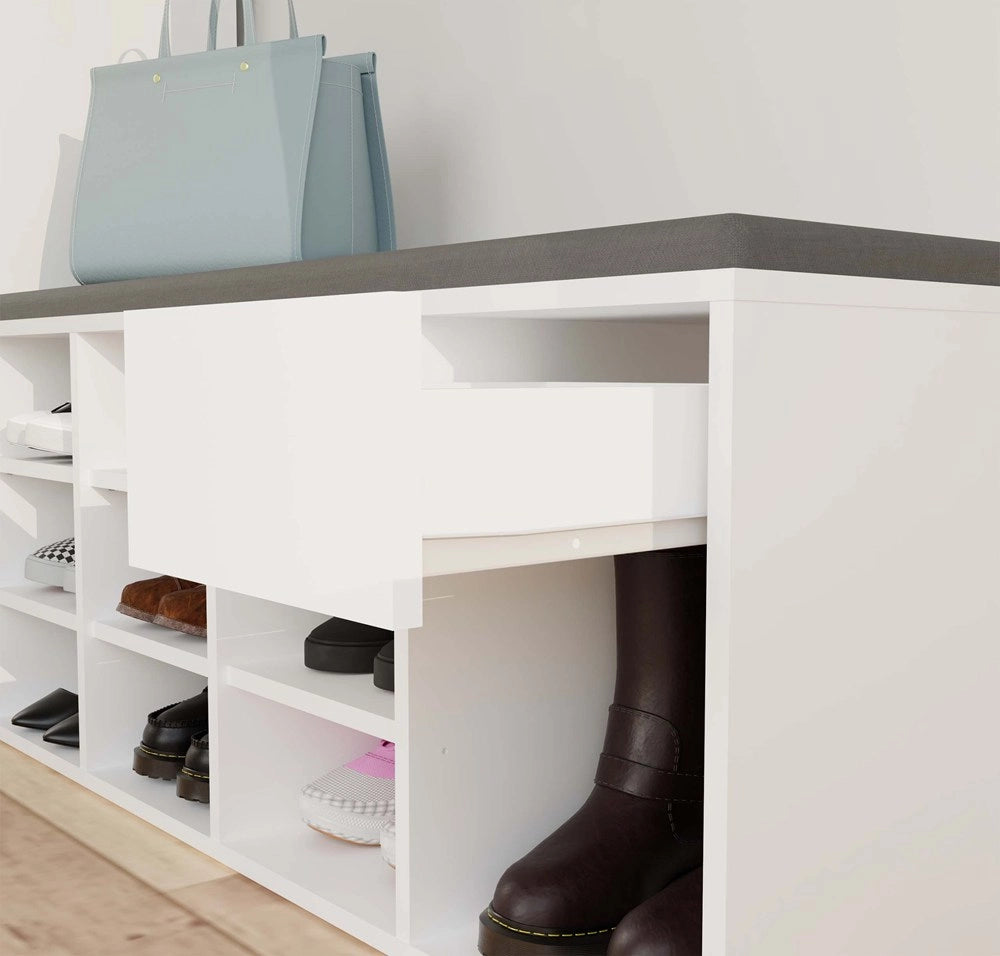 Scarpiera buty otwarta tallin bianco per ingresso