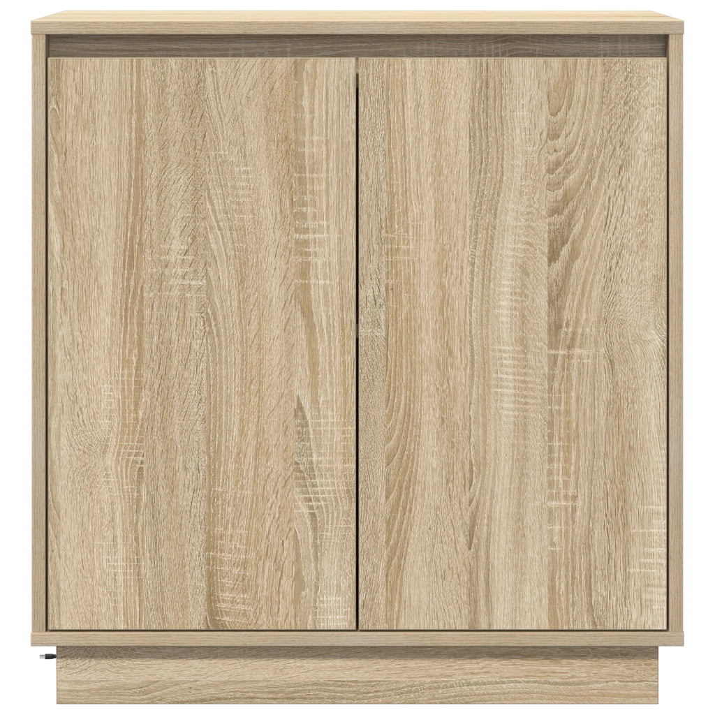 Mobile TV con LED in Rovere Sonoma - 71 x 34.5 x 75 cm - Realizzato in Legno Ingegnerizzato