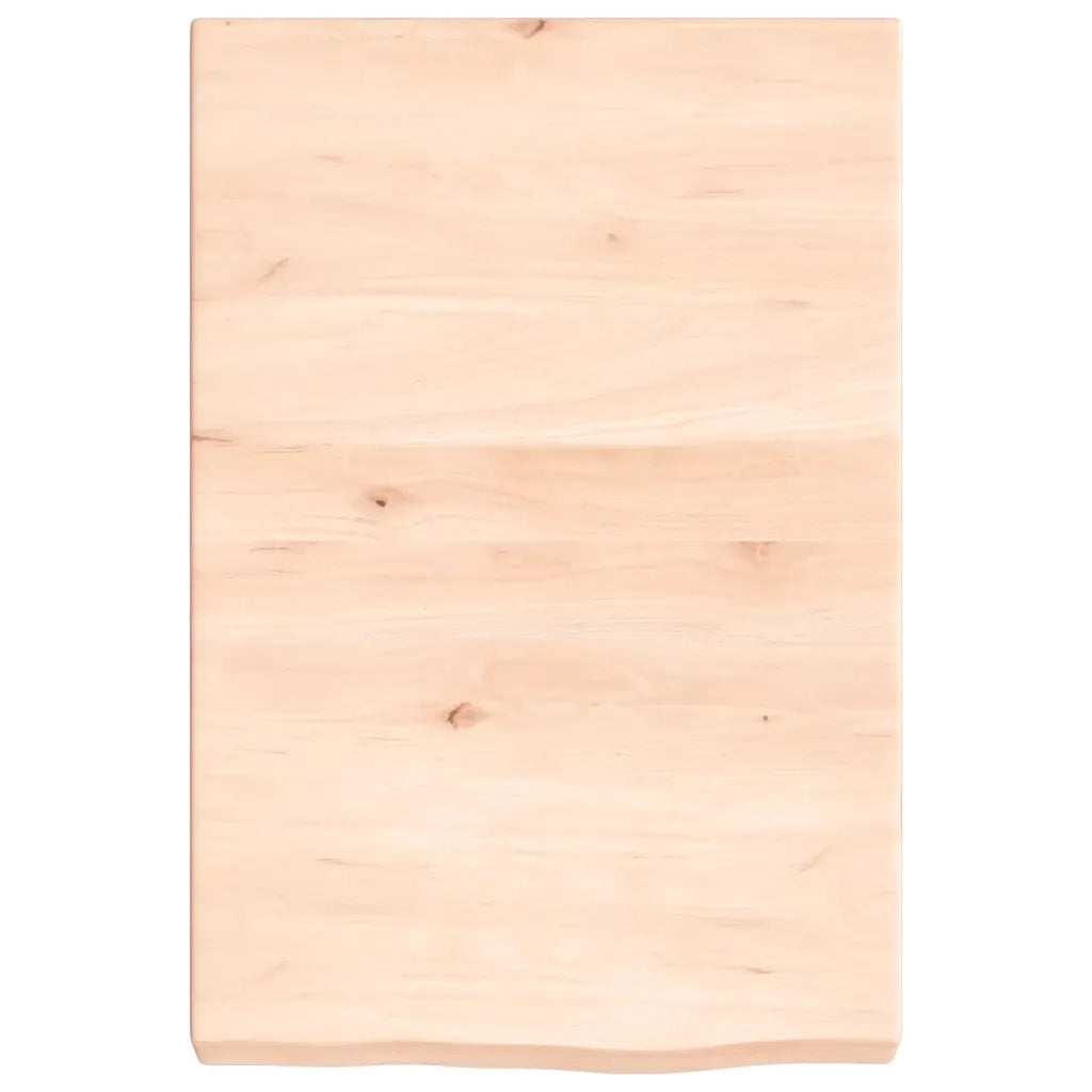 Piano Bagno 40x60x(2-6) cm in Legno Massello Non Trattato 3156004