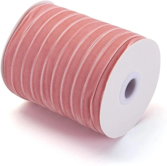 Lint in flanella con un solo lato 10 mm - 10 mm per decorazione di matrimonio e regalo, clip per capelli, per cucire. (rosa)