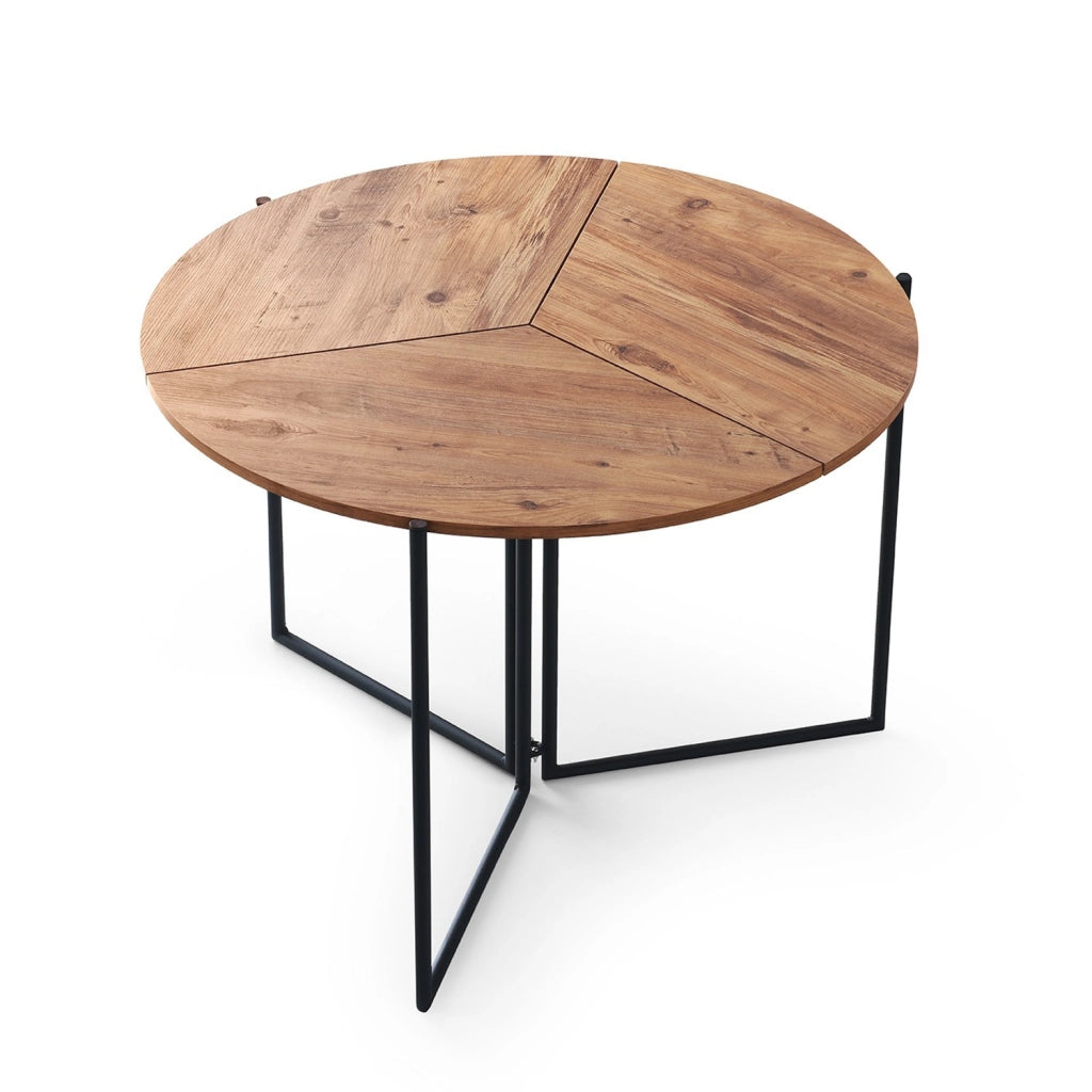Tavolo da pranzo in legno "Yaprak" - 100 x 100 x 72 cm - Pino Atlantico