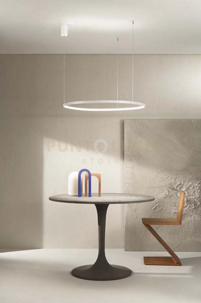 SOSPENSIONE SOEL D.100CM BIANCO LED CCT 3000-4000K 47W MAX 4474LM DIMMERABILE