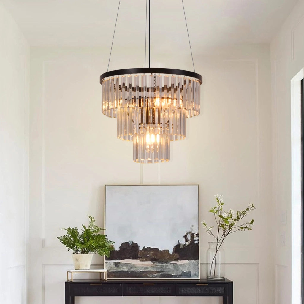 Lampada a sospensione ZMH per sala da pranzo E27 design in cristallo lampada a sospensione per soggiorno cucina
