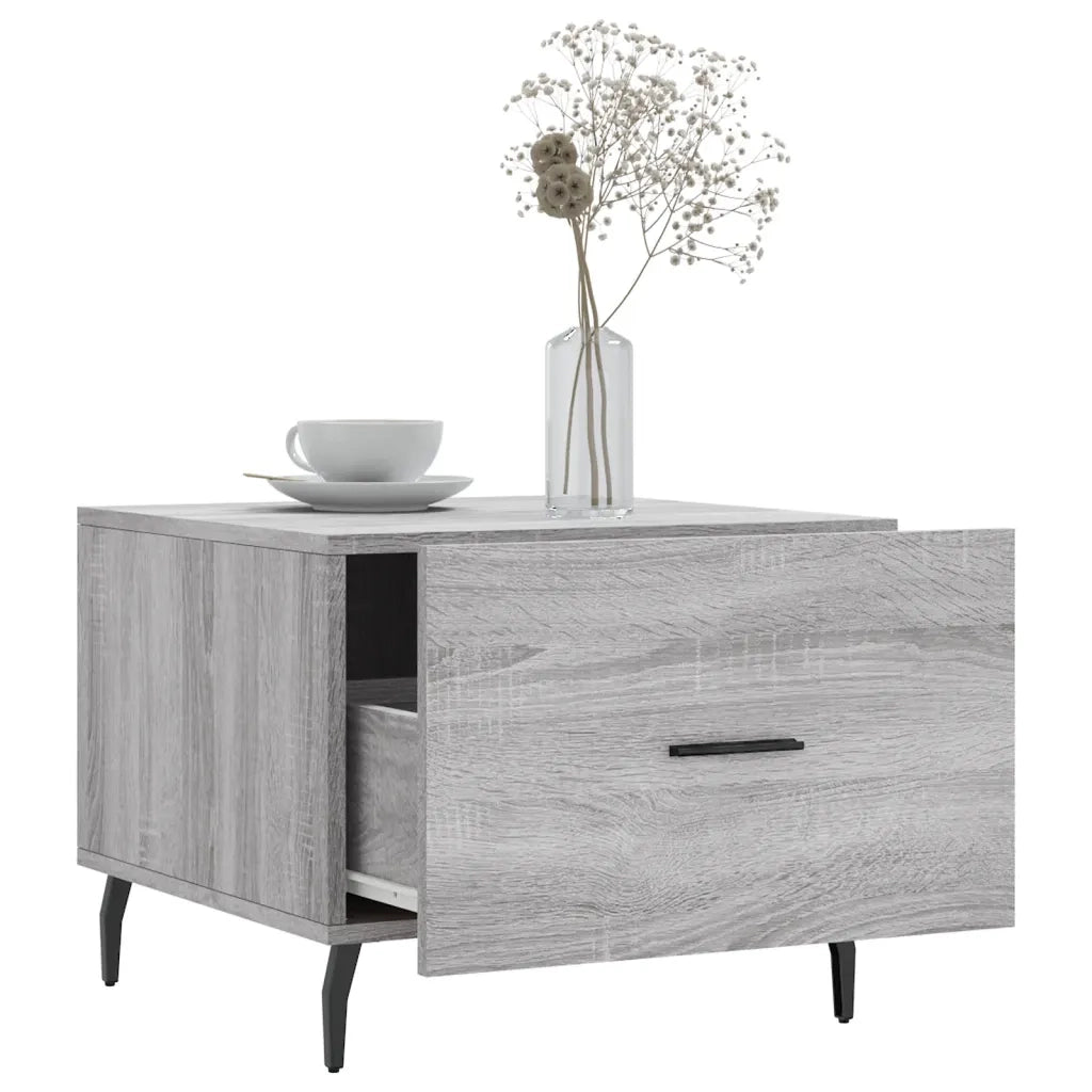 Tavolino da Salotto Grigio Sonoma 50x50x40 cm Legno Multistrato 829440